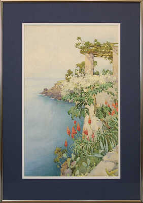 Дьюкейн Элла Мари, Лэмплоу Огастес Осборн, Линас-Грэй Джон Абернети, Вард Кирилл, Палмер Гарольд Саттон, Пайн Томас, Ханнафорд Чарльз Эдвард. Лот из шестнадцати акварелей